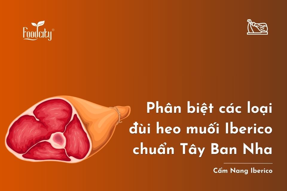 Phân biệt các loại đùi heo muối Iberico chuẩn Tây Ban Nha