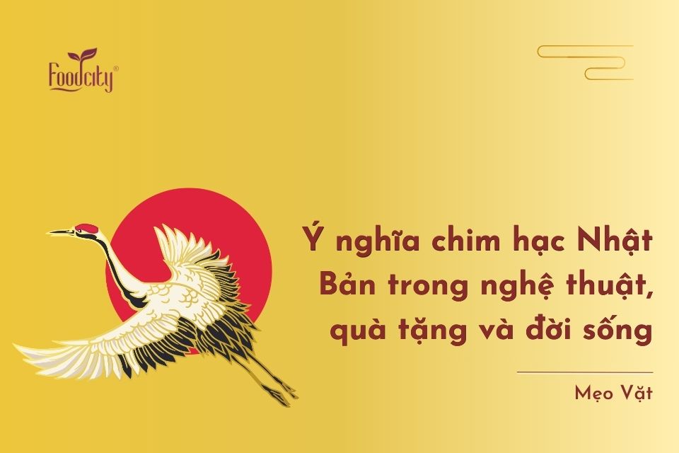 Ý nghĩa chim hạc Nhật Bản trong nghệ thuật, quà tặng và đời sống