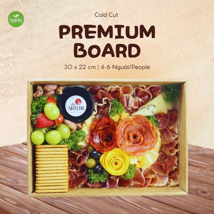 Set Cold Cut PREMIUM BOARD (set thịt nguội 4-6 người/people)