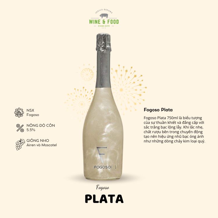 Nước ép trái cây lên men Fogoso Plata (750ml) (Chai)