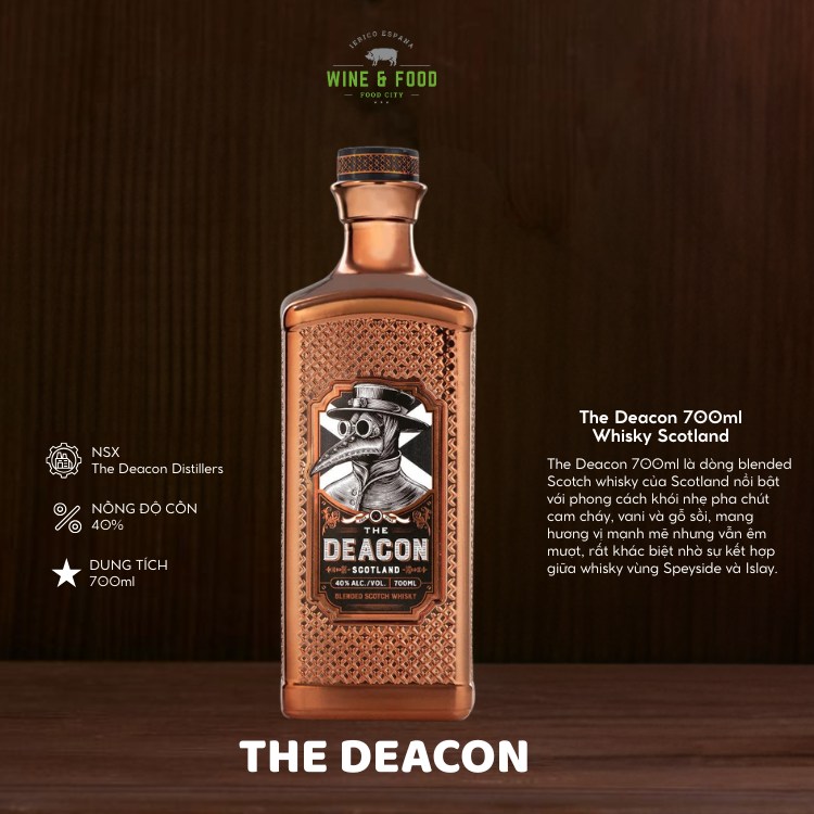 Rượu The Deacon 700ml Whisky Scotland 