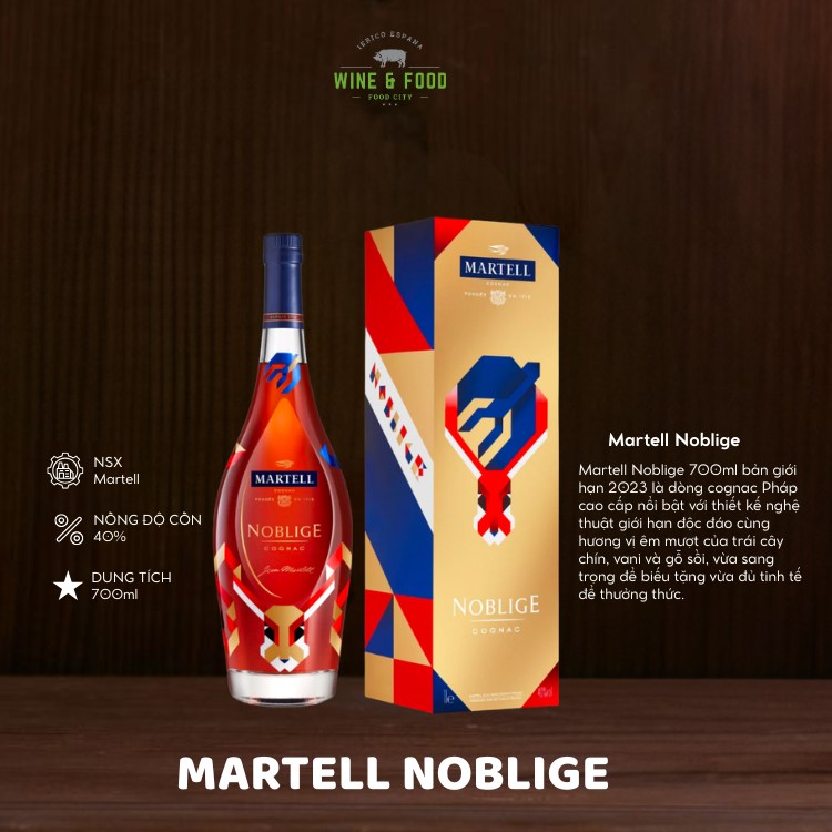 Rượu Martell Noblige 700ml bản giới hạn 2023 chính hãng