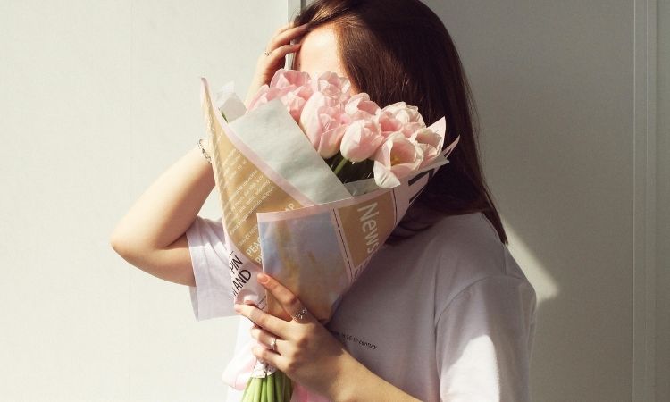 bó hoa tươi tặng người yêu