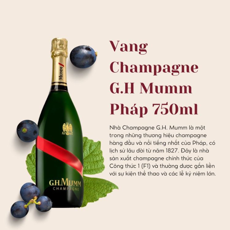 champagne pháp gh mumm