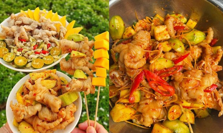 chân gà sả tắc