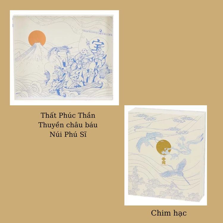 hình ảnh may mắn trên hộp quà