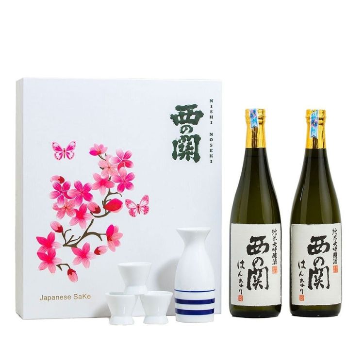 hộp quà rượu sake hannary