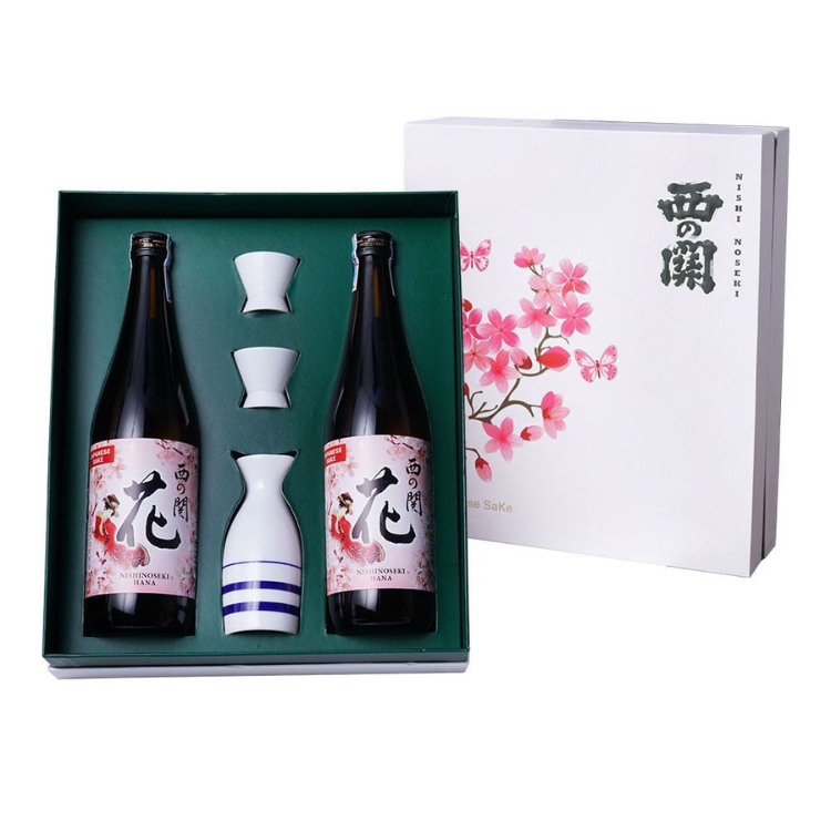 hộp quà sake hoa anh đào