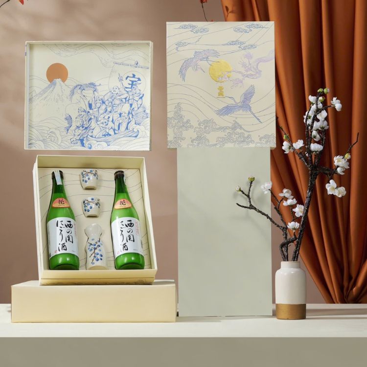 hộp quà sake vạn phúc nigori
