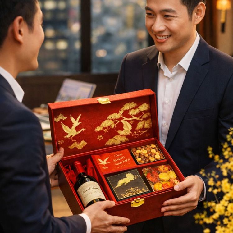 quà tặng rượu đối tác
