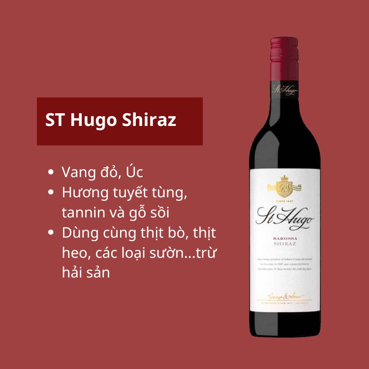 rượu vang st hugo shiraz
