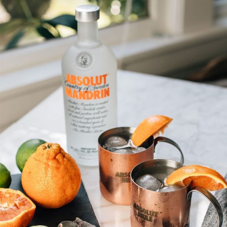 thưởng thức absolut mandrin vodka