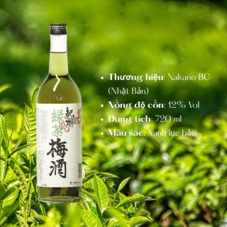 rượu mơ green tea
