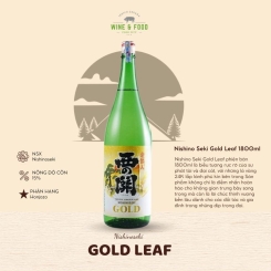 Rượu sake vảy vàng Nishino Seki Gold Leaf 1800ml