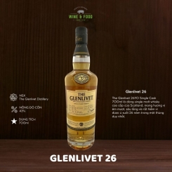 Rượu The Glenlivet 26YO Single Cask 700ml 