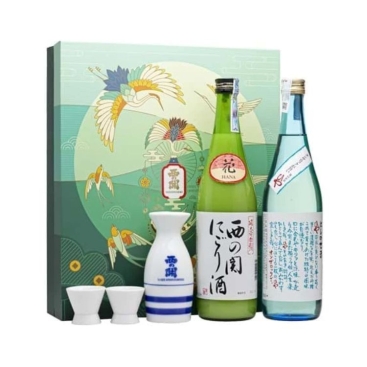 Hộp Quà Rượu Sake Nishi no Seki Nigori + Hiya 720ml - Việt Nhật