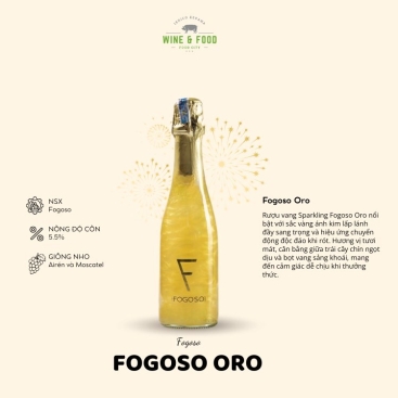 Rượu Vang Sparkling - Fogoso Oro 375ml