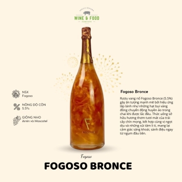 Rượu Vang Nổ Sparkling - Fogoso Bronce 1500ml