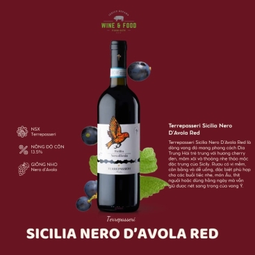 Vang Ý Terrepasseri Sicilia Nero D'Avola Red 