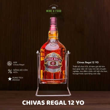 Rượu Chivas Regal 12 YO 4500ml kèm giá đỡ