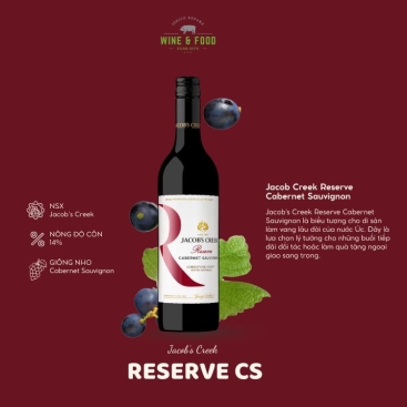Rượu vang đỏ Úc Jacob Creek Reserve Cabernet Sauvignon 6X75CL