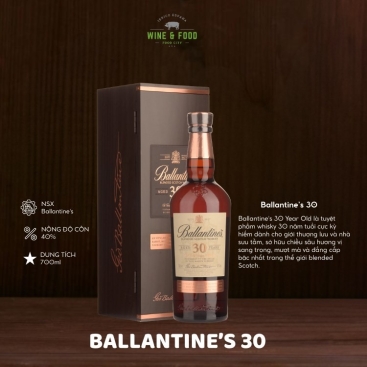 Ballantine's Aged 30 Years Blended Scotch Whisky