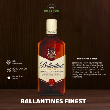 Rượu Whisky Ballantines Finest 350ml