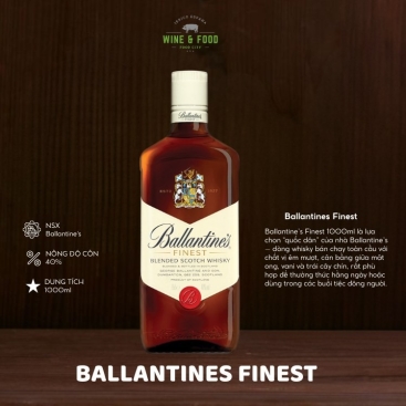 Rượu Ballantines Finest 1000ml 
