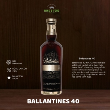 Rượu Ballantines 40 YO 700ml 