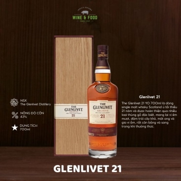 Rượu The Glenlivet 21 YO 700ml