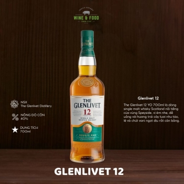 Rượu The Glenlivet 12 YO 700ml 