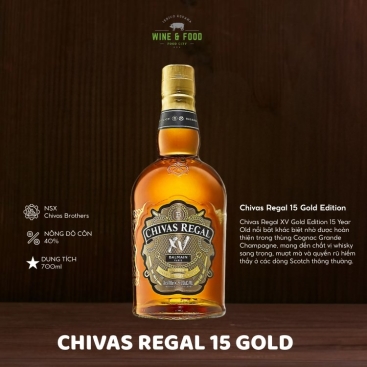 Rượu Chivas Regal 15 Gold Edition 700ml