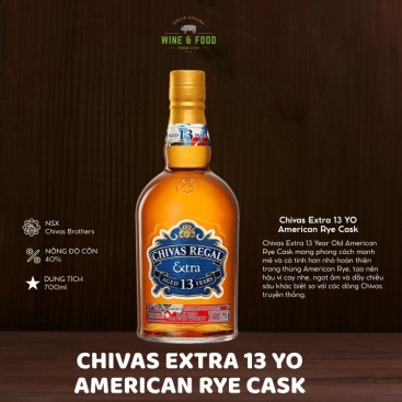 Rượu Chivas Extra 13 YO American Rye Cask 700ml