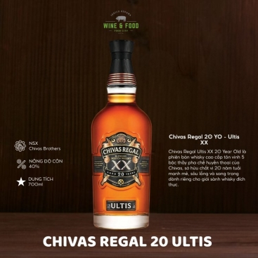 Rượu Chivas Regal 20 YO - Ultis XX 700ml 