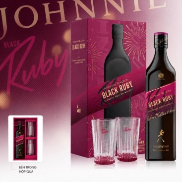 Hộp quà rượu Johnnie Walker Black Ruby