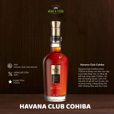 Rượu Havana Club Cohiba Union 700ml chính hãng