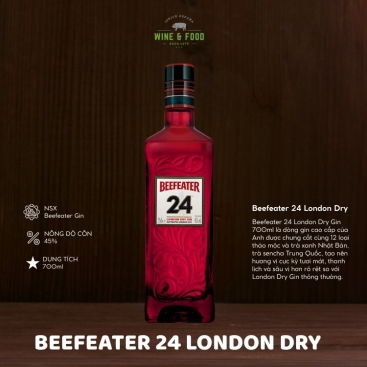 Rượu Gin Beefeater 24 London Dry 700ml chính hãng 