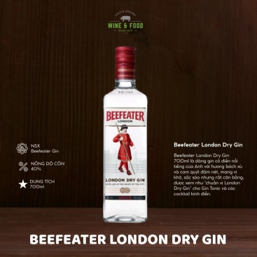 Rượu Beefeater London Dry Gin 700ml CHÍNH HÃNG