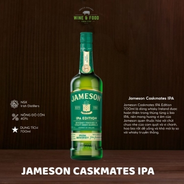 Rượu Jameson Caskmates IPA Edition 700ml 