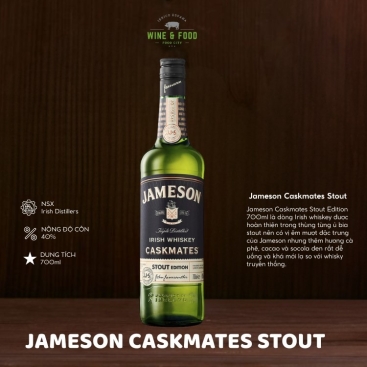 Rượu Jameson Caskmates Stout Edition 700ml