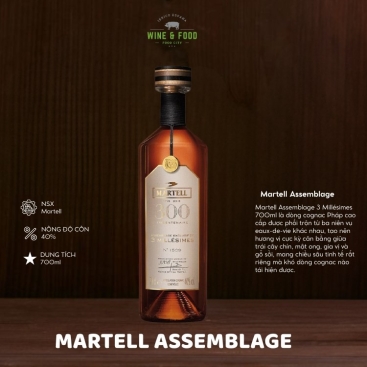Rượu Martell Assemblage 3Millesimes 700ml chính hãng