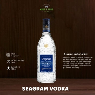 Rượu Seagram Vodka 500ml chính hãng