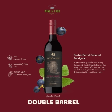 Rượu vang đỏ Jacob Creek Double Barrel Cabernet Sauvignon 6X75CL