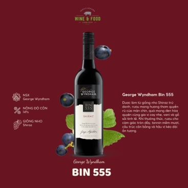 Rượu vang đỏ Úc George Wyndham Bin 555 6X75CL