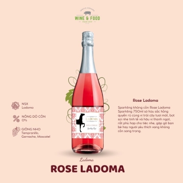 Sparkling không cồn Rose Ladoma 750ml