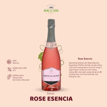 Sparkling không cồn Rose Esencia 750ml