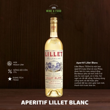 Rượu khai vị Aperitif Lillet Blanc 750ml chính hãng