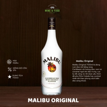 Rượu mùi Malibu Original 700ml chính hãng