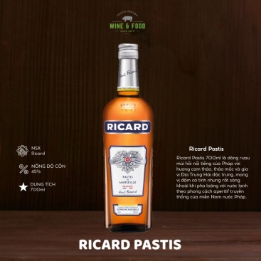 Rượu mùi Ricard Pastis 700ml chính hãng
