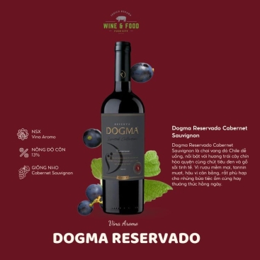 Rượu vang đỏ Dogma Reservado Cabernet Sauvignon (13%/Vol) (Chile)